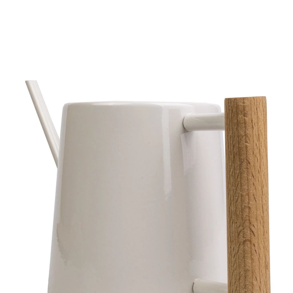 Indoor Watering Can 0.7L - Stone With Beech Handle 4 Indoor Watering Can 0.7L - Stone With Beech Handle - Image 2