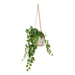 Patt Hanging Plant Pot - Grey Washed 28 Patt Hanging Plant Pot - Grey Washed -Plant Promotion Store Ivy Hanging Bush Artificial 70cm Patt Hanging Pot Grey Washed 20x17cm