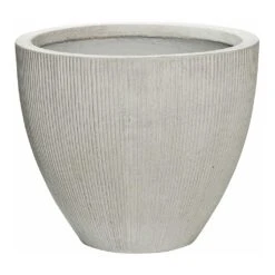 Jesslyn Ridged Plant Pot - Cement