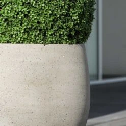 Jumbo Orb Planter - Stone Washed 17 Jumbo Orb Planter - Stone Washed -Plant Promotion Store Jumbo Orb Planter Stone Washed Close Up