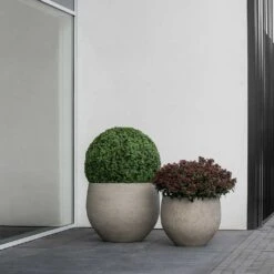 Jumbo Orb Planter - Stone Washed 21 Jumbo Orb Planter - Stone Washed -Plant Promotion Store Jumbo Orb Planter Stone Washed Outdoor Plants