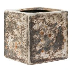 Lava Cube Relic Planter - Rust 16 Lava Cube Relic Planter - Rust -Plant Promotion Store Lava Cube Relic Planter Rust Small