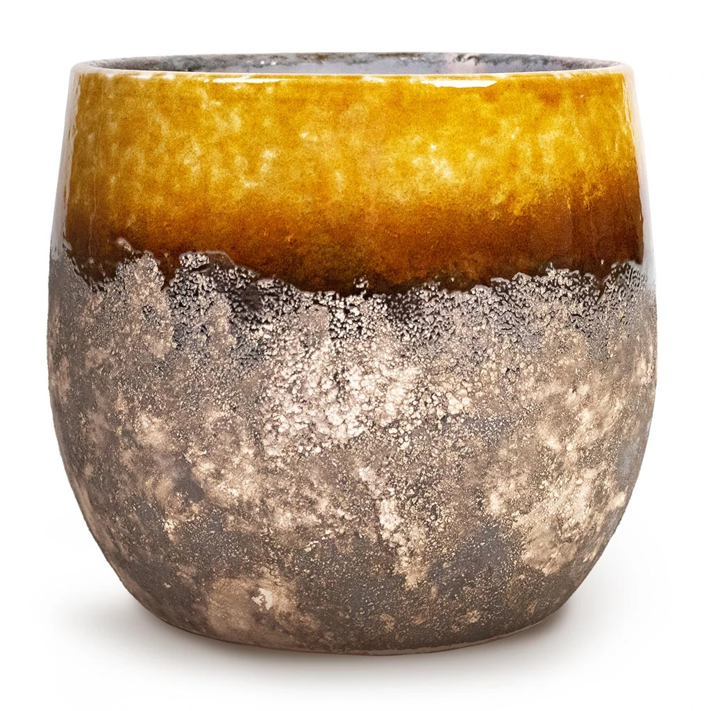 Lindy Plant Pot - Ochre 3 Lindy Plant Pot - Ochre