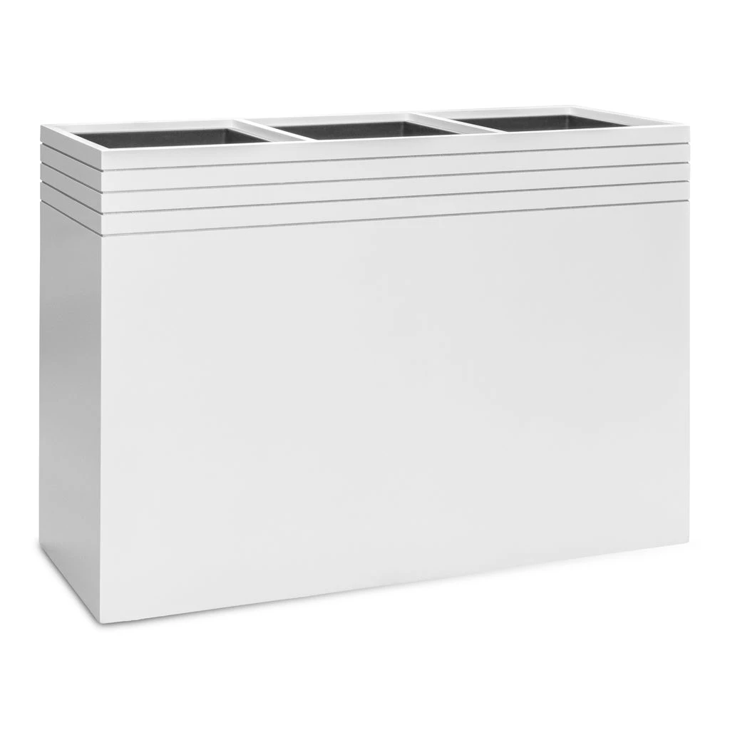 Line-Up Rectangle Planter - Matt White 3 Line-Up Rectangle Planter - Matt White