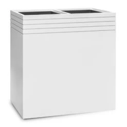 Line-Up Rectangle Planter - Matt White 10 Line-Up Rectangle Planter - Matt White -Plant Promotion Store Line Up Rectangle Planter Matt White 74x38x75cm