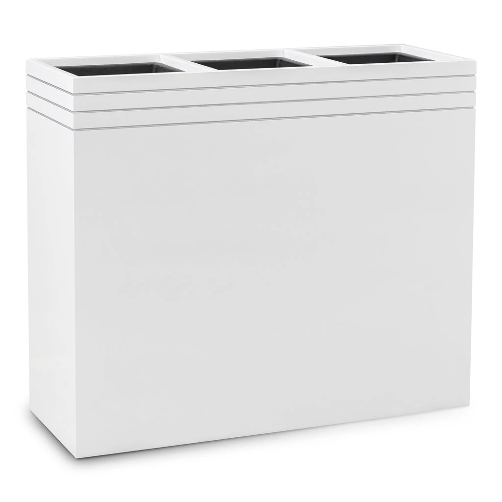 Line-Up Rectangle Planter - Matt White 7 Line-Up Rectangle Planter - Matt White - Image 5