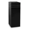 Line-Up Tall Square Planter - Matt Black 1 Line-Up Tall Square Planter - Matt Black -Plant Promotion Store Line Up Tall Square Planter Matt Black 30x30x75cm