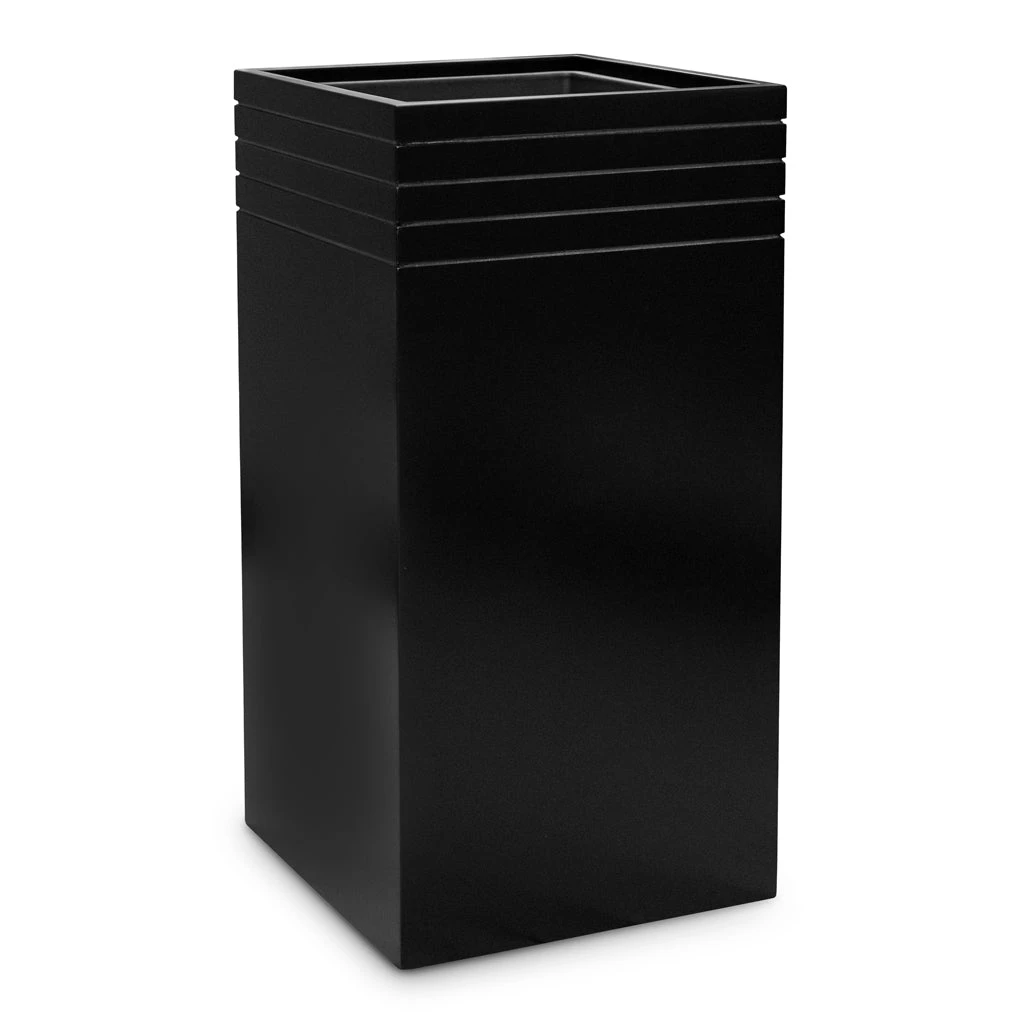 Line-Up Tall Square Planter - Matt Black 5 Line-Up Tall Square Planter - Matt Black - Image 3