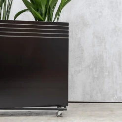 Line-Up Rectangle Planter - Matt Black -Plant Promotion Store Line Up Tall Square Planter Matt Black Lifestyle 3