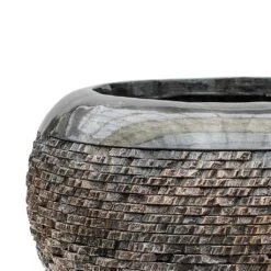 Luxe Lite Layer Globe Planter - Bronze 17 Luxe Lite Layer Globe Planter - Bronze -Plant Promotion Store Luxe Lite Layer Globe Planter Bronze Close Up