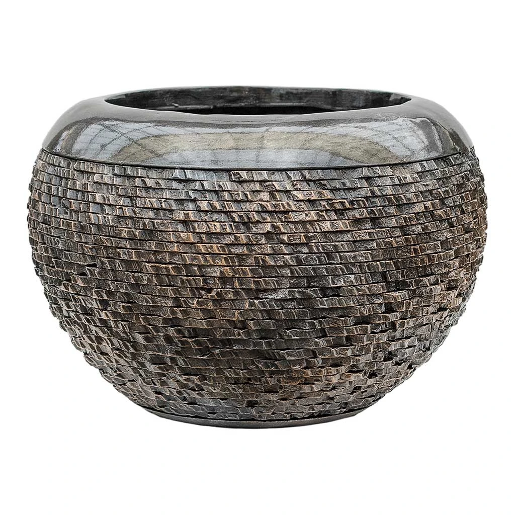 Luxe Lite Layer Globe Planter - Bronze 3 Luxe Lite Layer Globe Planter - Bronze