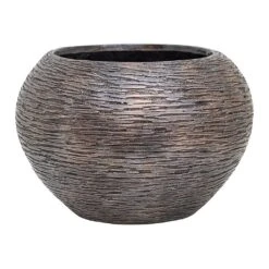 Luxe Lite Wrinkle Globe Planter - Bronze 19 Luxe Lite Wrinkle Globe Planter - Bronze -Plant Promotion Store Luxe Lite Wrinkle Globe Planter Bronze Small