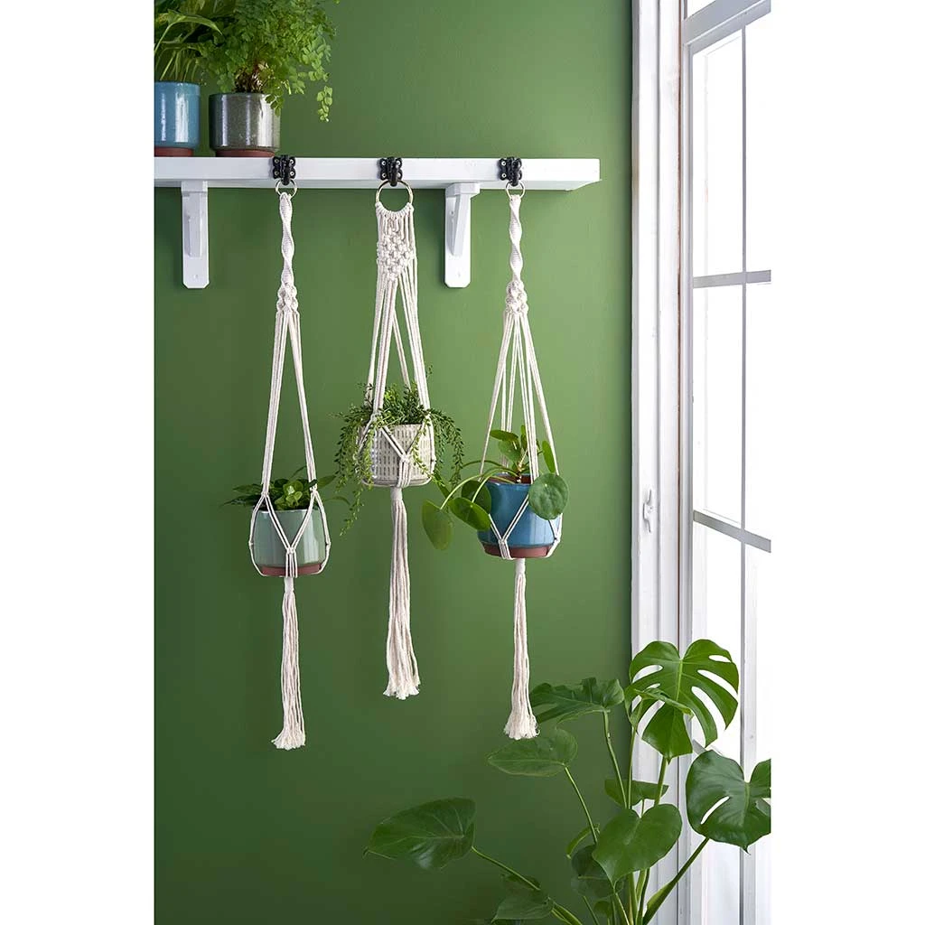 Macrame Plant Pot Hanger - Woodstock 4 Macrame Plant Pot Hanger - Woodstock - Image 2