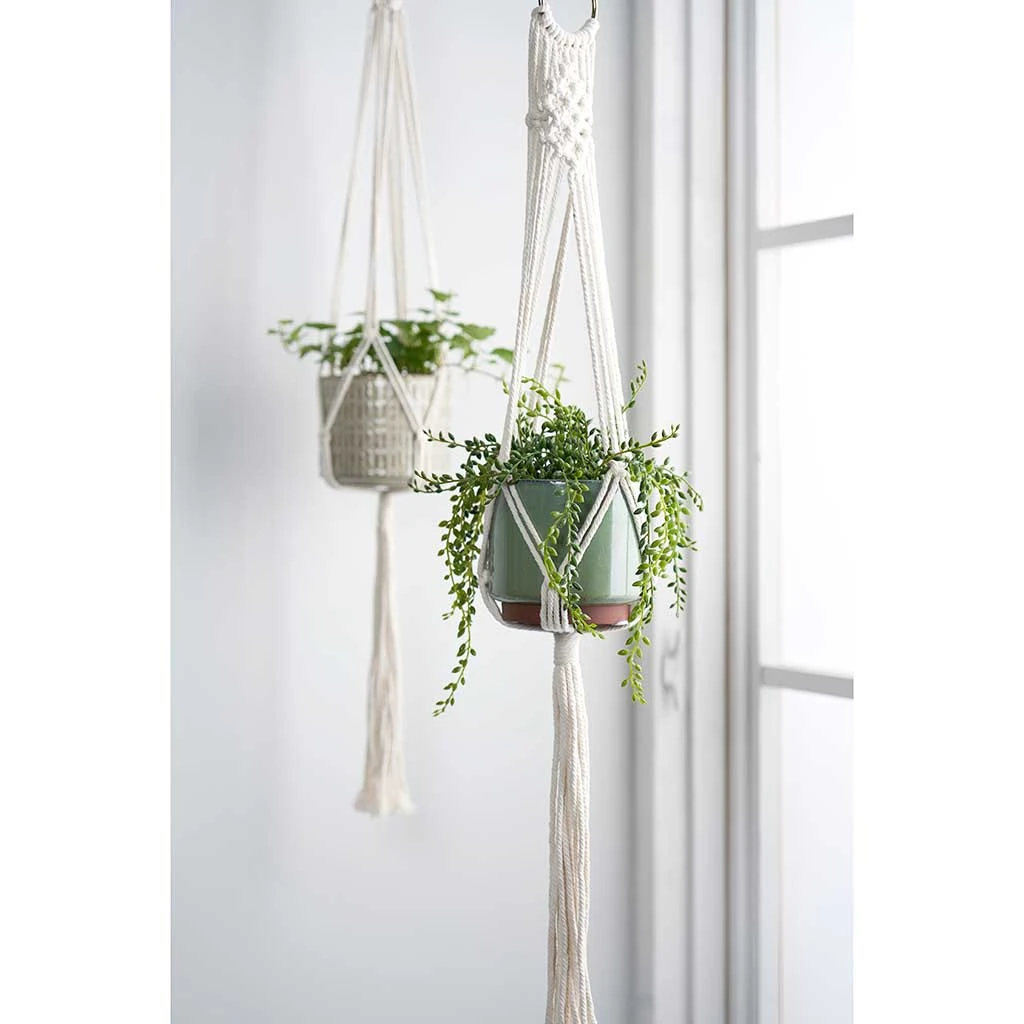Macrame Plant Pot Hanger - Woodstock 5 Macrame Plant Pot Hanger - Woodstock - Image 3