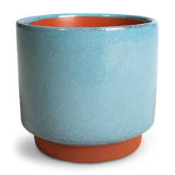 Malibu Plant Pot - Blue -Plant Promotion Store Malibu Plant Pot Blue 14x13cm d9abc6bb fd9e 4ad9 8868 1023d2d2d4d8