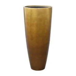 Metallic Partner Planter - Matt Honey 11 Metallic Partner Planter - Matt Honey -Plant Promotion Store Metallic Partner Planter Matt Honey 40x90cm