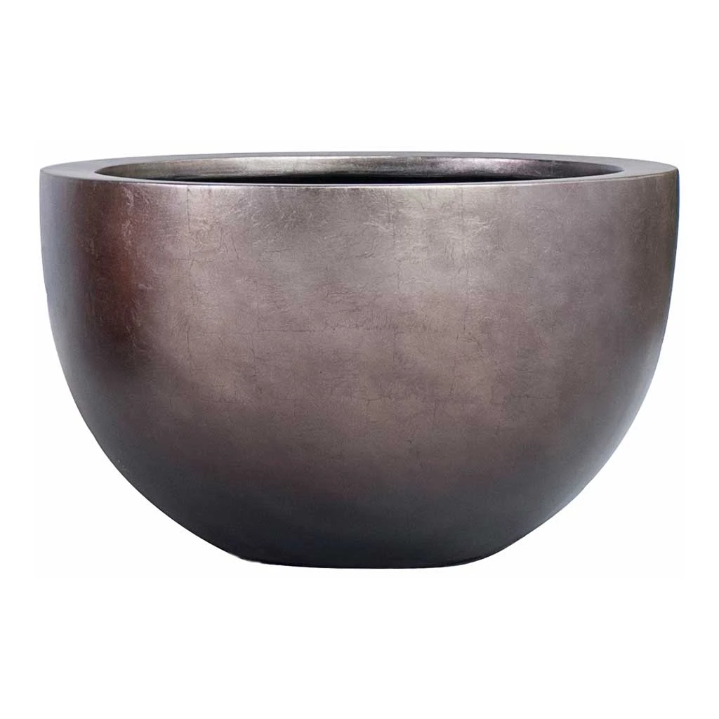 Metallic Plant Bowl - Matt Coffee 3 Metallic Plant Bowl - Matt Coffee