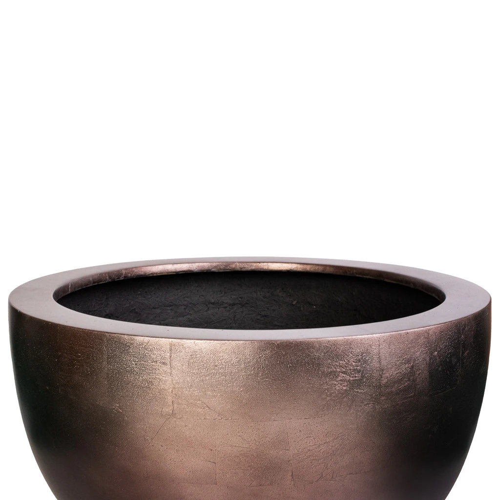 Metallic Plant Bowl - Matt Coffee 7 Metallic Plant Bowl - Matt Coffee - Image 5