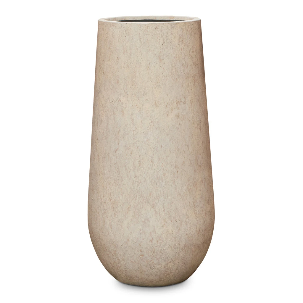 Nax Mineral Tall Planter - Travertine 3 Nax Mineral Tall Planter - Travertine