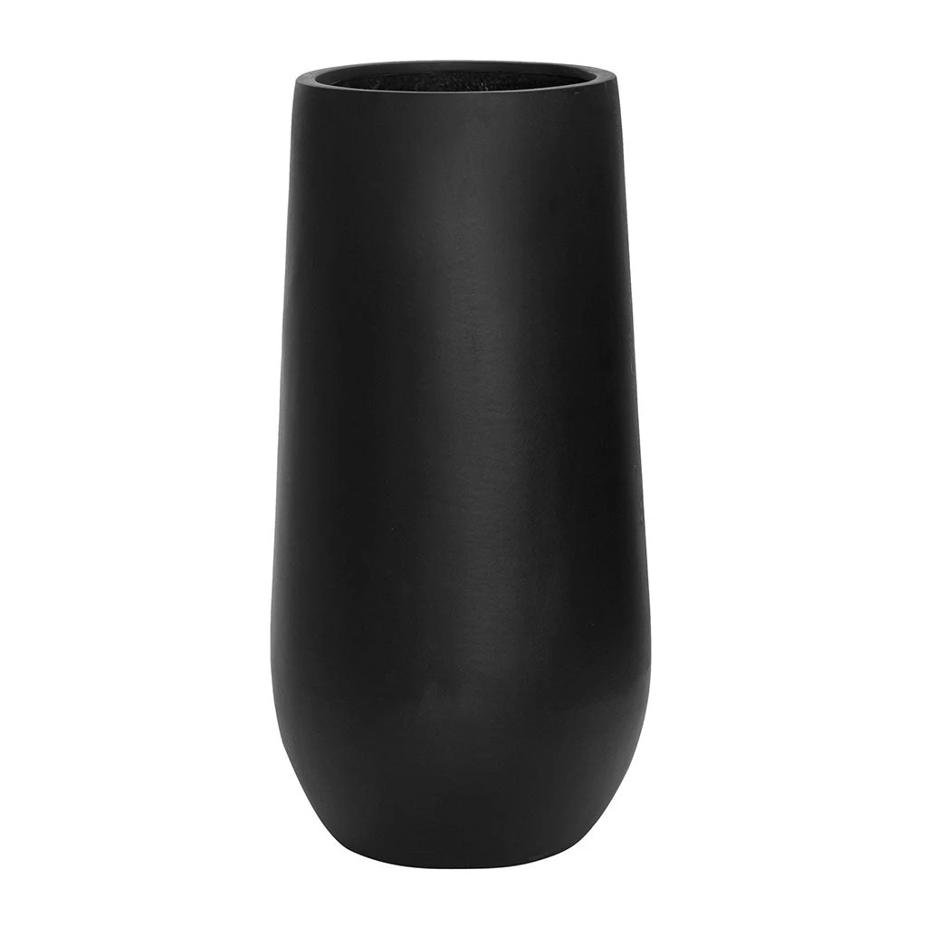 Nax Natural Tall Planter - Black 5 Nax Natural Tall Planter - Black - Image 3