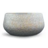 Noor Plant Bowl - Metallic Grey 1 Noor Plant Bowl - Metallic Grey -Plant Promotion Store Noor Plant Bowl Metallic Grey 28x13cm