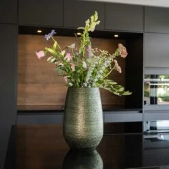 Noor Plant Vase - Velvet Green -Plant Promotion Store Noor Plant Vase Velvet Green 5