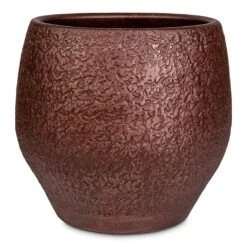 Noor Plant Pot - Velvet Brown