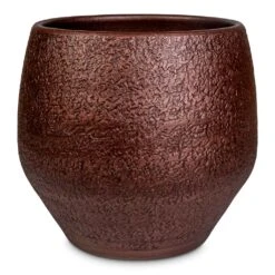 Noor Plant Pot - Velvet Brown -Plant Promotion Store Noor Pot Velvet Brown 32x30cm