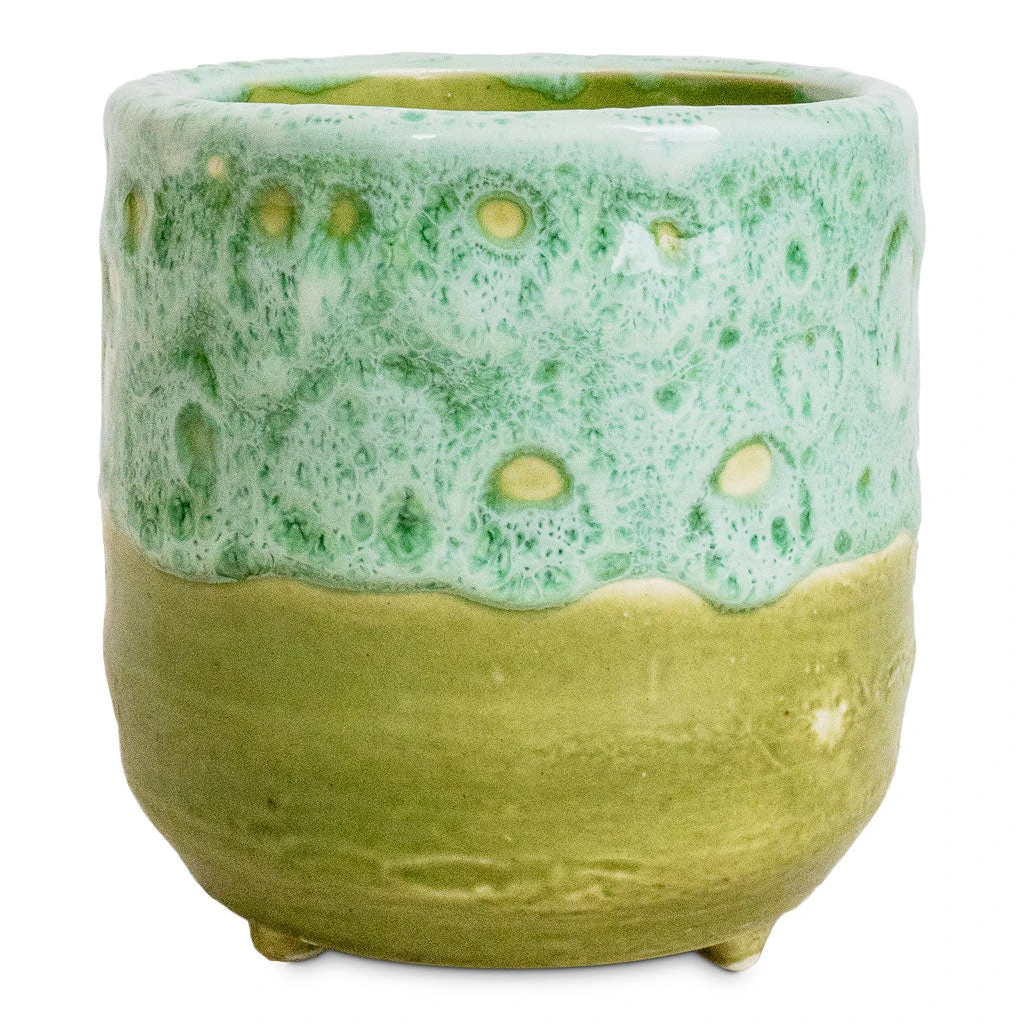 Ocean Glaze Plant Pot - Emerald 14 Ocean Glaze Plant Pot - Emerald - Image 12