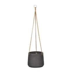 Patt Hanging Plant Pot - Black Washed -Plant Promotion Store Patt Hanging Plant Pot Black Washed Large