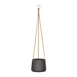 Patt Hanging Plant Pot - Black Washed -Plant Promotion Store Patt Hanging Plant Pot Black Washed Small