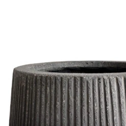 Patt High Ridged Planter - Dark Grey -Plant Promotion Store Patt High Plant Vase Ridged Dark Grey SWATCH 2