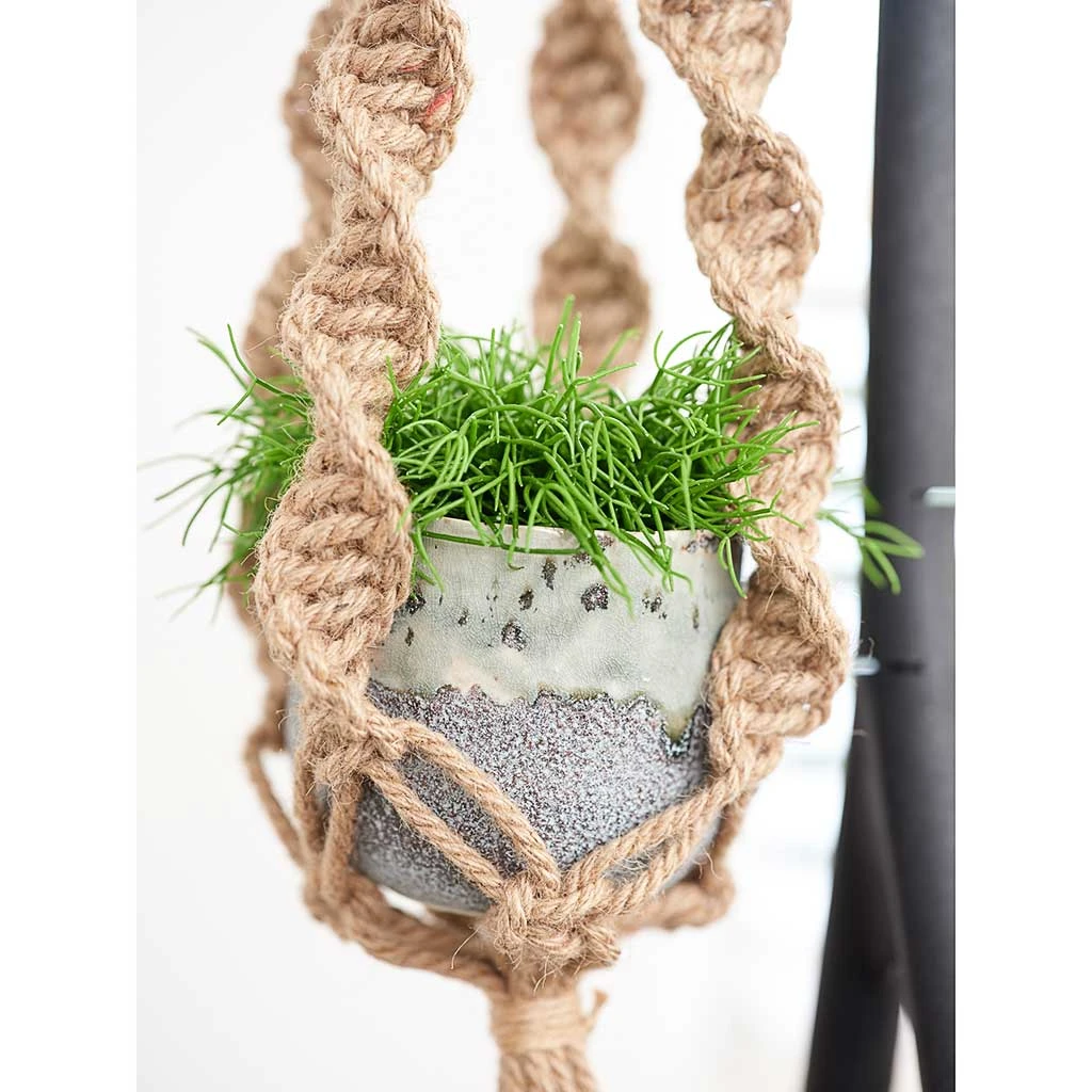 Plant Pot Jute Macrame Hanging Rope - Mara 4 Plant Pot Jute Macrame Hanging Rope - Mara - Image 2