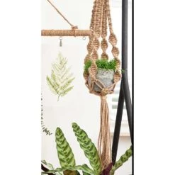 Plant Pot Jute Macrame Hanging Rope - Mara 7 Plant Pot Jute Macrame Hanging Rope - Mara -Plant Promotion Store Plant Pot Jute Macrame Hanging Rope Mara LS2