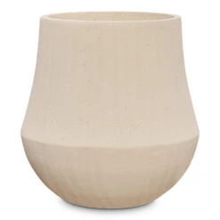 Polystone Coated Darcy Planter - Natural