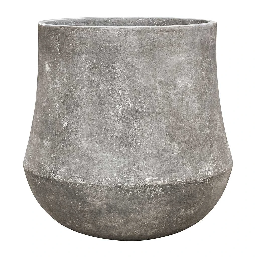 Polystone Coated Darcy Planter - Raw Grey 3 Polystone Coated Darcy Planter - Raw Grey