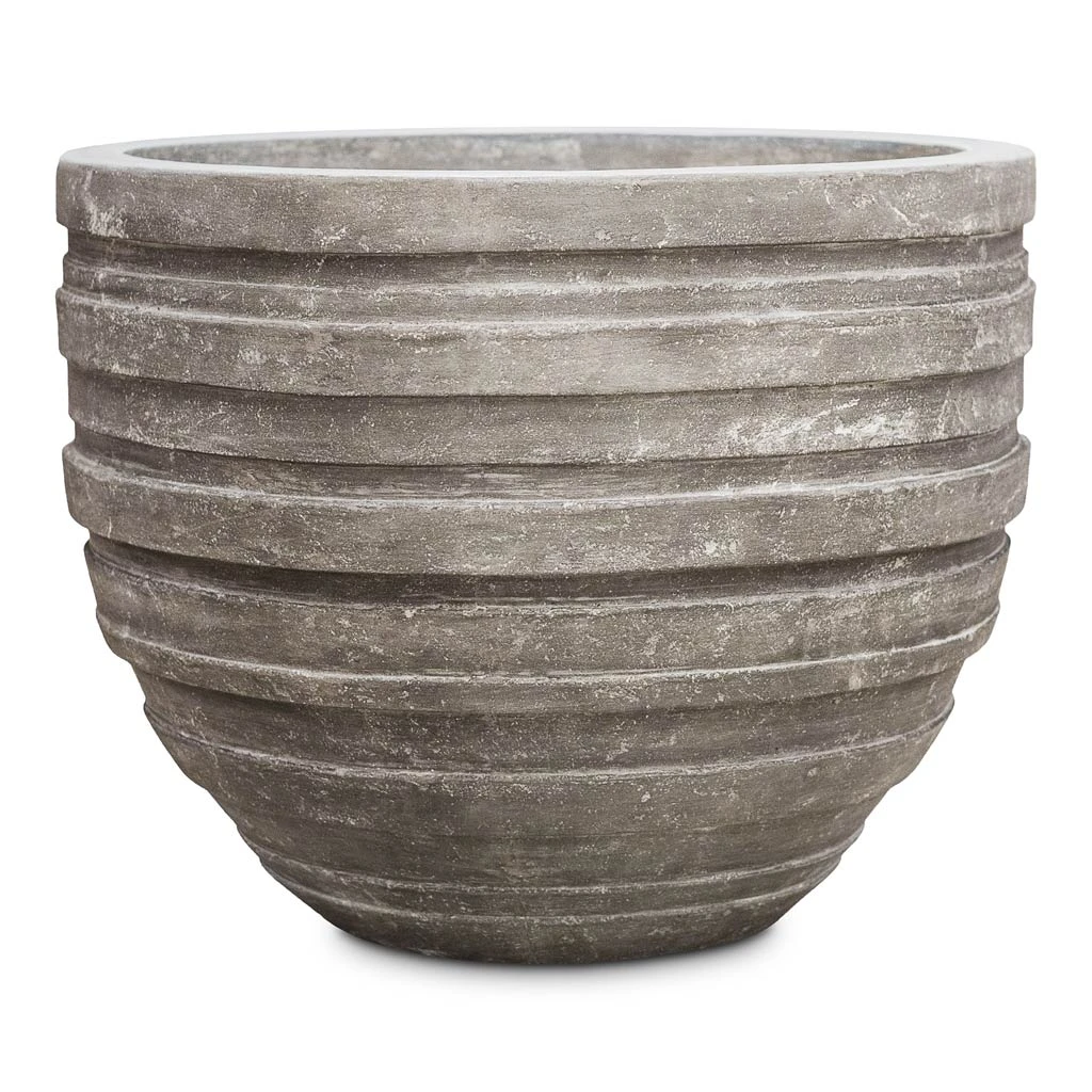 Polystone Coated Junar Planter - Raw Grey 4 Polystone Coated Junar Planter - Raw Grey - Image 2