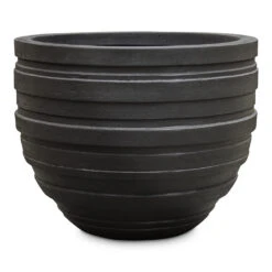 Polystone Coated Junar Planter - Smoke -Plant Promotion Store Polystone Coated Junar Planter Smoke 55x44cm