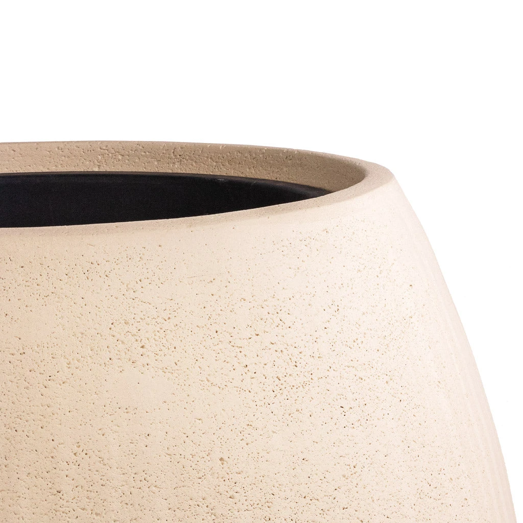 Polystone Coated Plain Balloon Planter - Natural 11 Polystone Coated Plain Balloon Planter - Natural - Image 9