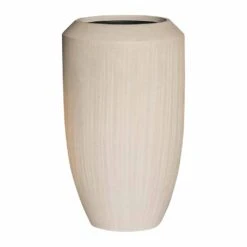 Polystone Coated Plain Coppa Planter - Natural -Plant Promotion Store Polystone Coated Plain Coppa Planter Natural 48x80cm