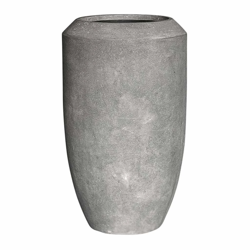 Polystone Coated Plain Coppa Planter - Raw Grey 7 Polystone Coated Plain Coppa Planter - Raw Grey - Image 5