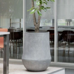 Polystone Coated Darcy Planter - Raw Grey 17 Polystone Coated Darcy Planter - Raw Grey -Plant Promotion Store Polystone Coated Plain Darcy Raw Grey