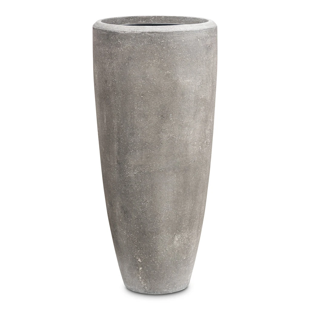 Polystone Plain Partner Planter - Raw Grey 4 Polystone Plain Partner Planter - Raw Grey - Image 2