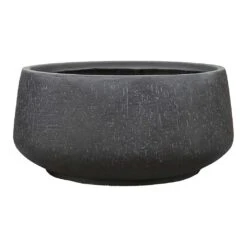 Raindrop Bowl Planter - Anthracite