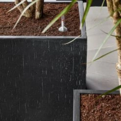 Raindrop Cube Planter - Anthracite 18 Raindrop Cube Planter - Anthracite -Plant Promotion Store Raindrop Cube Anthracite 2