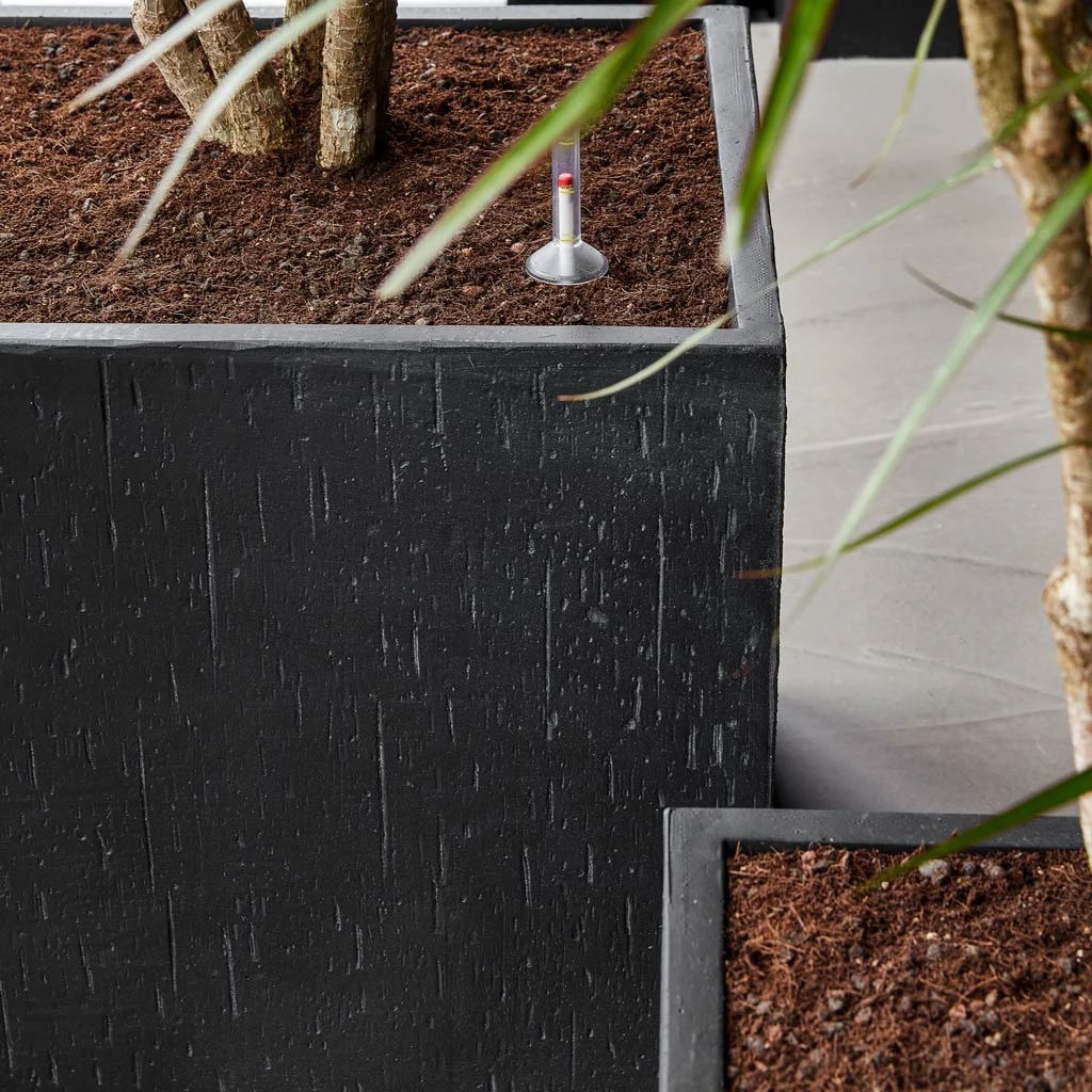 Raindrop Cube Planter - Anthracite 8 Raindrop Cube Planter - Anthracite - Image 6