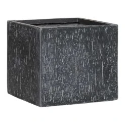 Raindrop Cube Planter - Anthracite 16 Raindrop Cube Planter - Anthracite -Plant Promotion Store Raindrop Cube Planter Anthracite Small