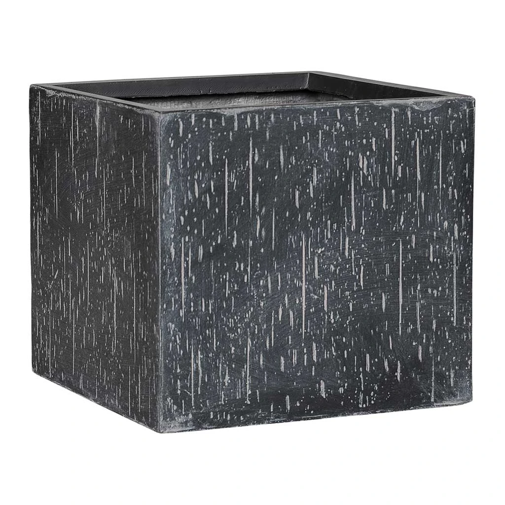 Raindrop Cube Planter - Anthracite 3 Raindrop Cube Planter - Anthracite