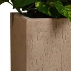 Raindrop Cube Planter - Stone 19 Raindrop Cube Planter - Stone -Plant Promotion Store Raindrop Cube Planter Stone 30x30x27cm 2