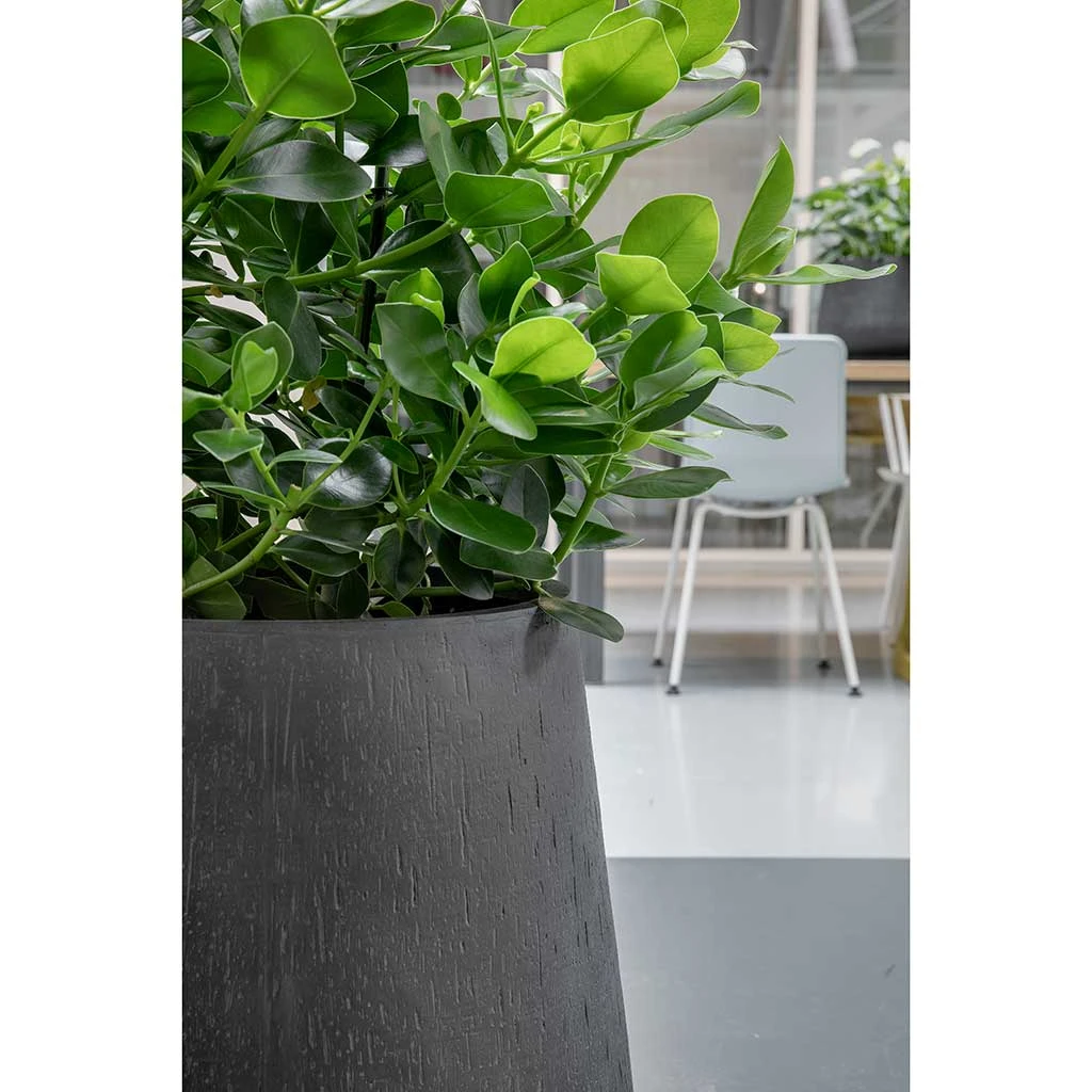 Raindrop Tube Round Planter - Anthracite 10 Raindrop Tube Round Planter - Anthracite - Image 8